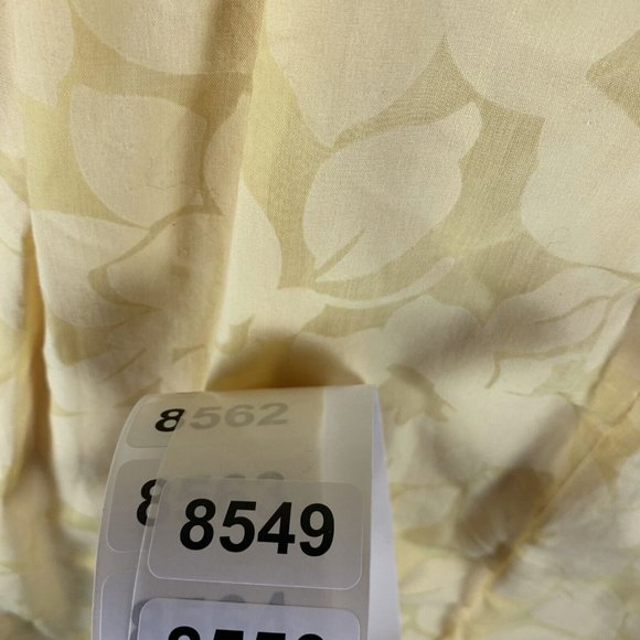 Rabbit Rabbit Rabbit Designs Dress Women's 10 Yellow Floral Front Button 8549 - Picture 9 of 9